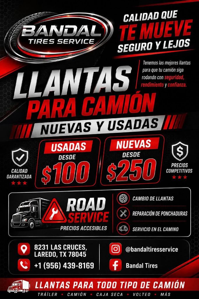 Llantas nuevas y usadas + Road Service
